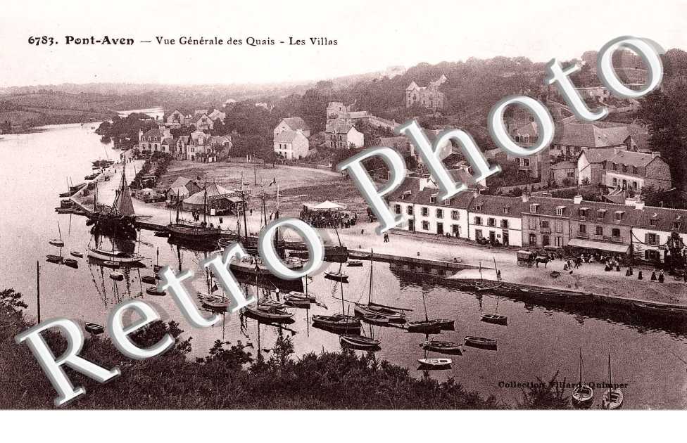 vue generale des quais, les villas