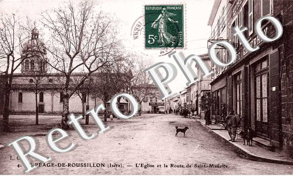 l&#039;eglise et la route de St Maurice