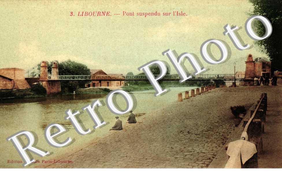 pont suspendu sur l'Isle 