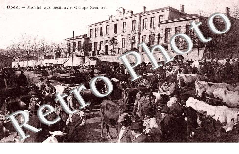 marche aux bestiaux et groupe scolaire