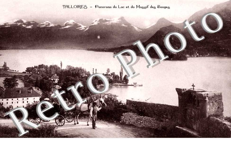Panorama du lac et du massif des Bauges