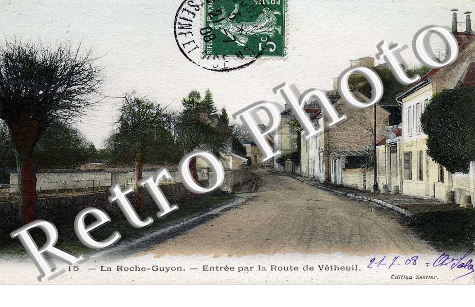 Entree par la route de Vetheuil 