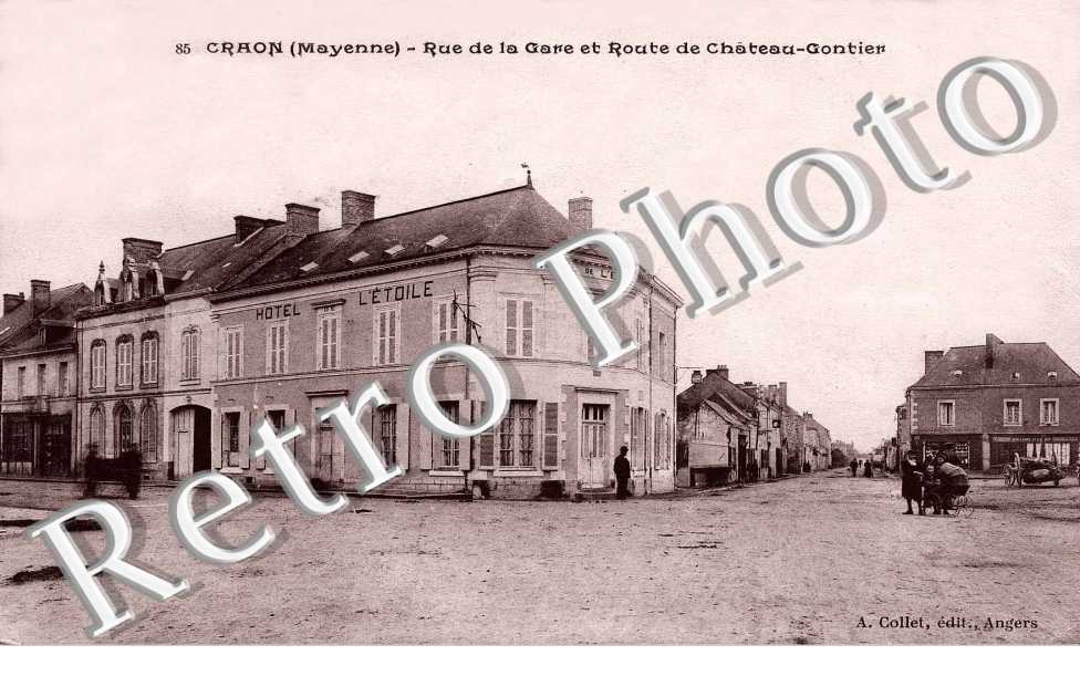 RUE GARE et ROUTE de CHATEAU GONTIER