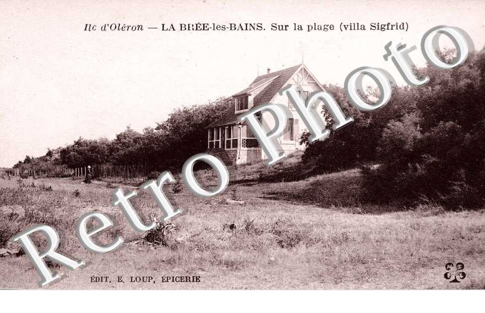 sur la plage, villa Sigfrid