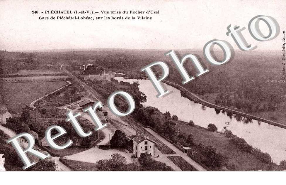 Vue prise du Rocher d&#039;Uzel