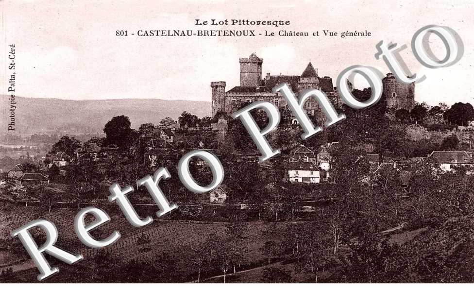 Castlnau-Bretenoux la Chateau et vue generale