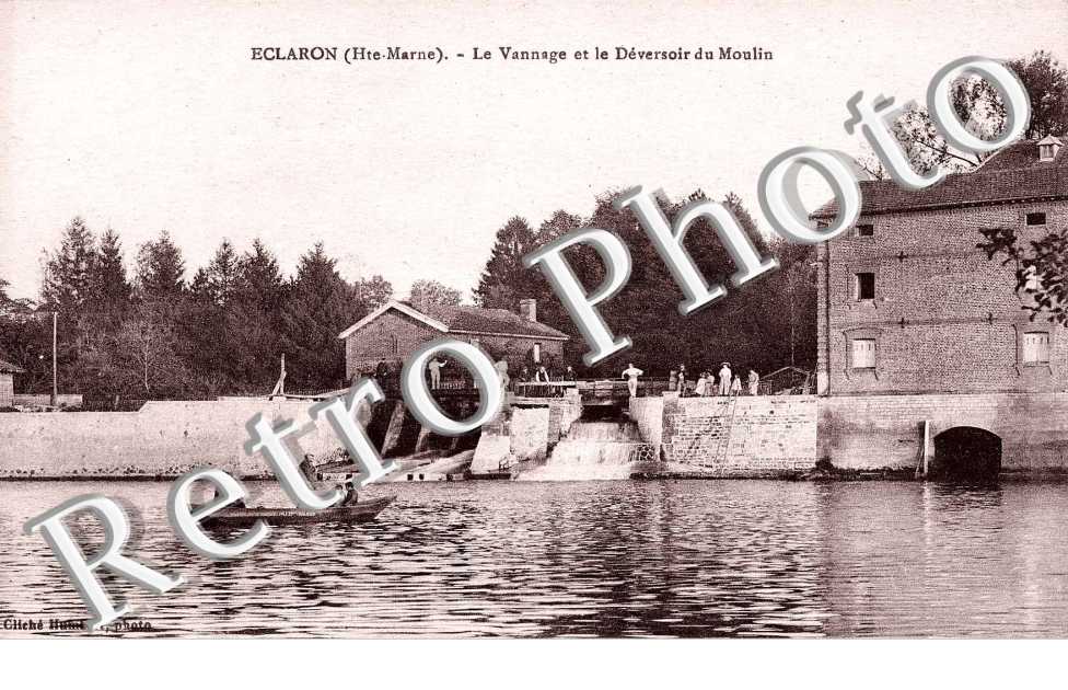 le vannage et le deversoir du moulin