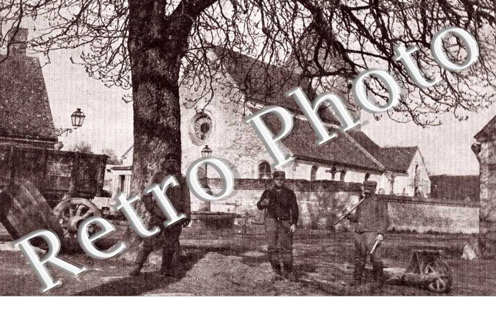 (place, Eglise et arbre)