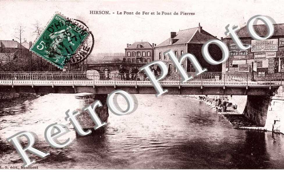 le pont de fer et le pont de Pierres
