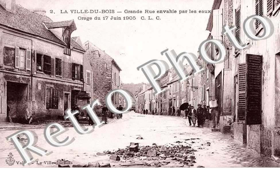 Grande Rue envahie par les eaux, Orage du 17 juin 1905