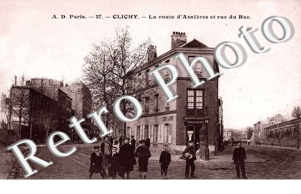 la route d&#039;Asnieres et rue du bac