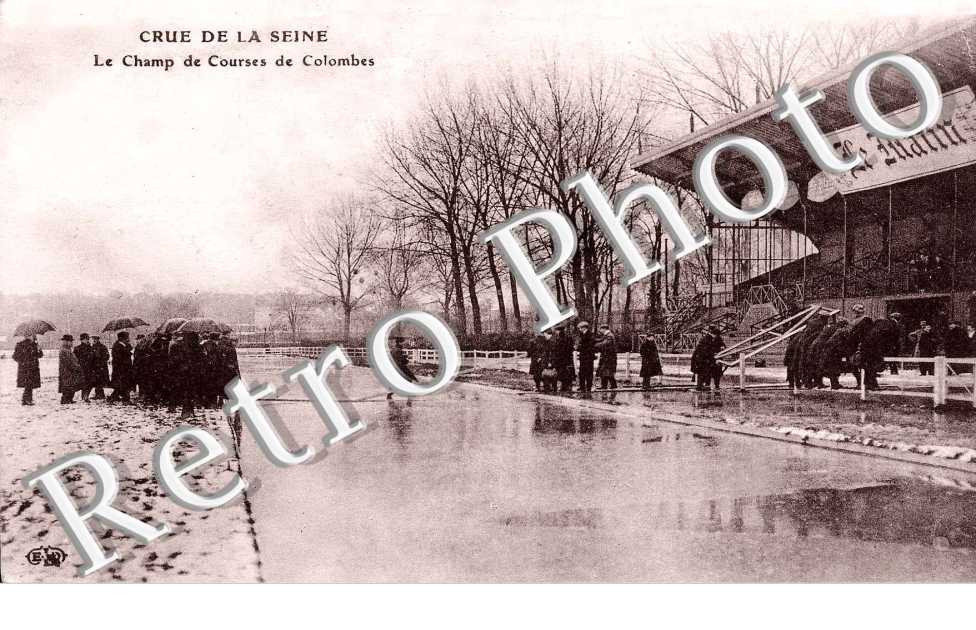 Crue de la Seine - Le champ de course de Colombes