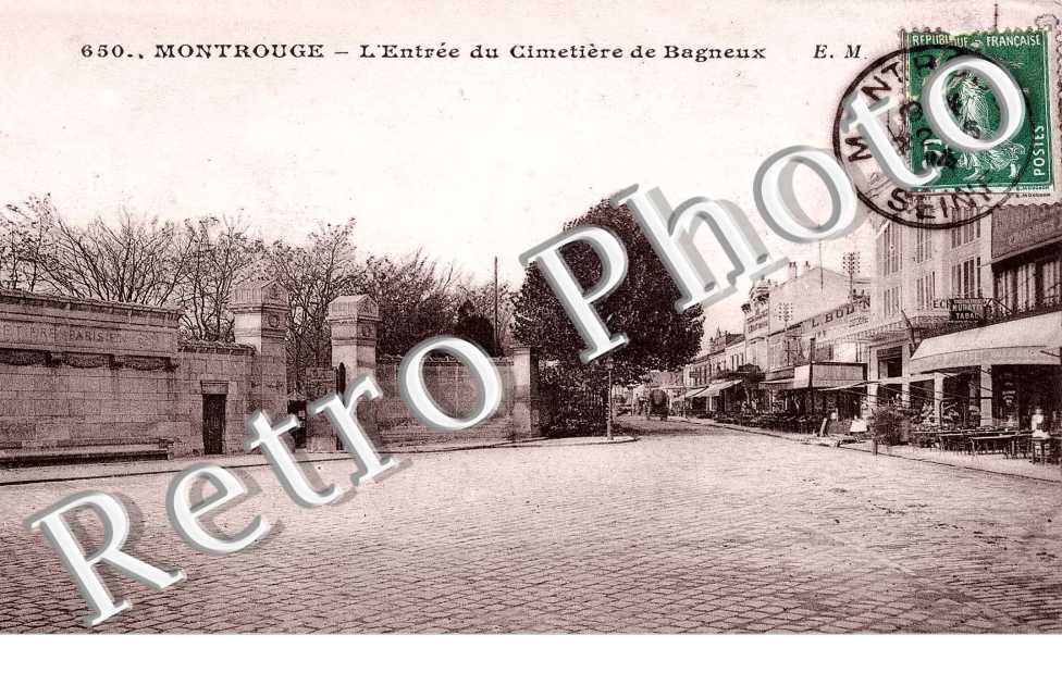 l&#039;entree du cimetiere de Bagneux