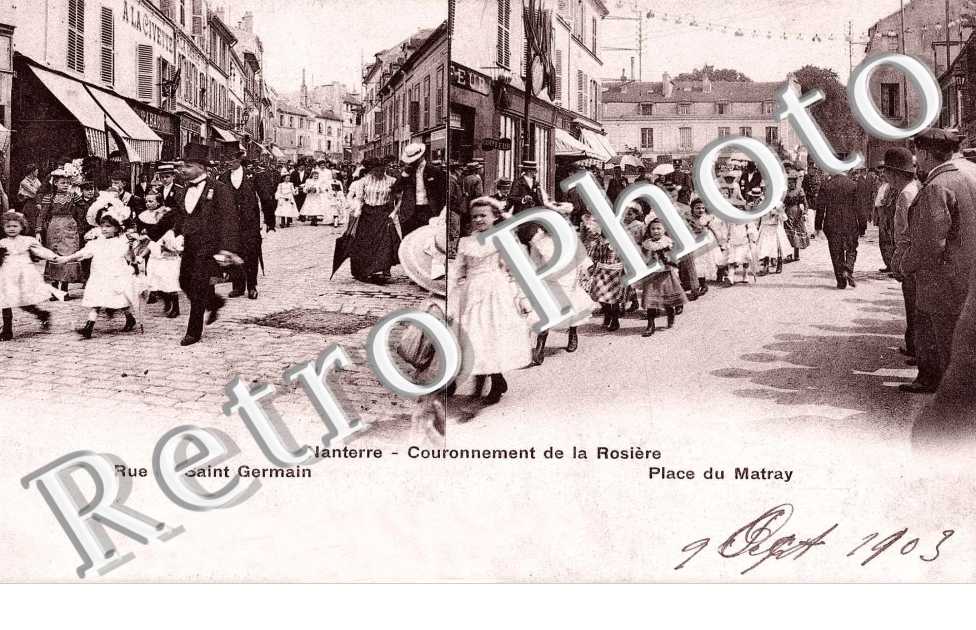 Couronnement de la rosiere - Place de Matray & rue Saint germain