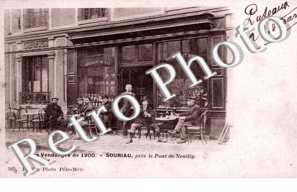 Aux Vendanges de 1900 - Souriau pres le pont de Neuilly