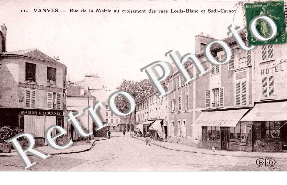 Rue de la mairie au croisement rue Louis Blanc et Sadi Carnot
