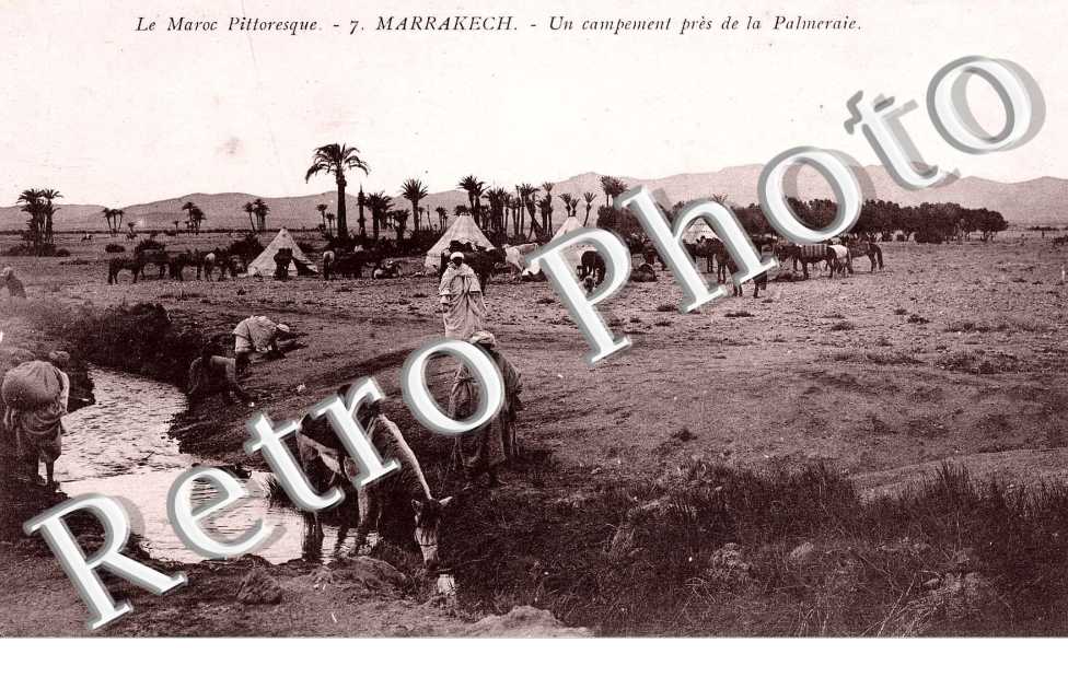 Un campement pres de la Palmeraie