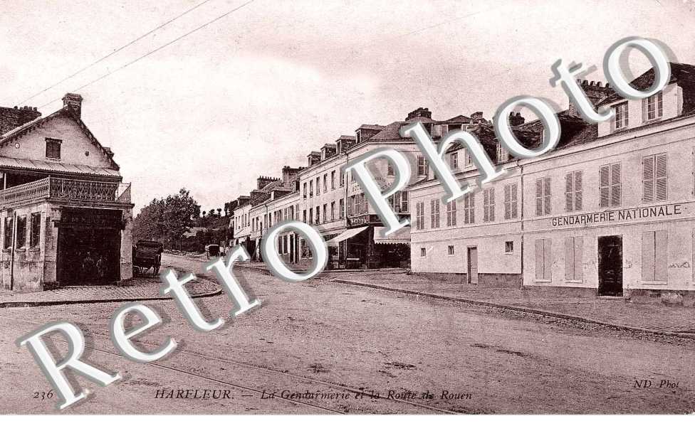 la route de Rouen et la gendarmerie