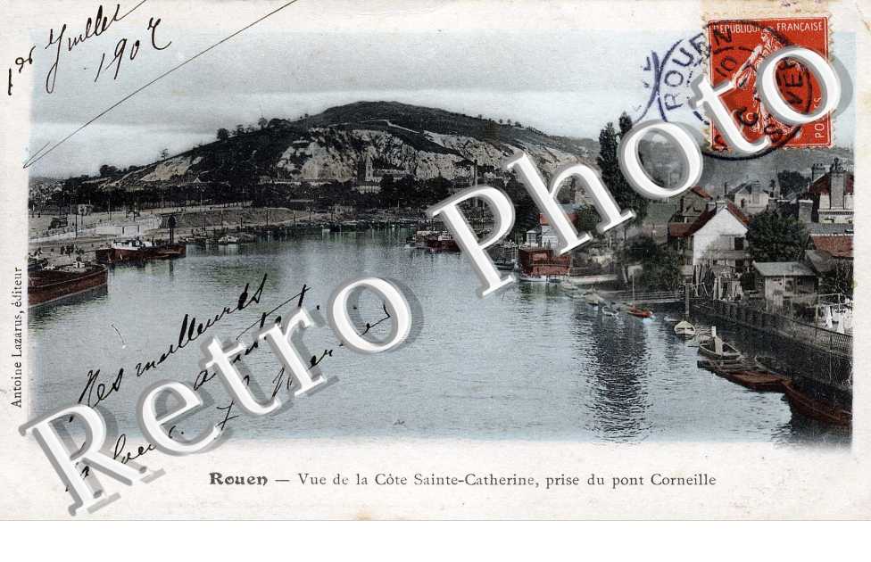 vue de la Cote Sainte Catherine, prise du Pont Corneille