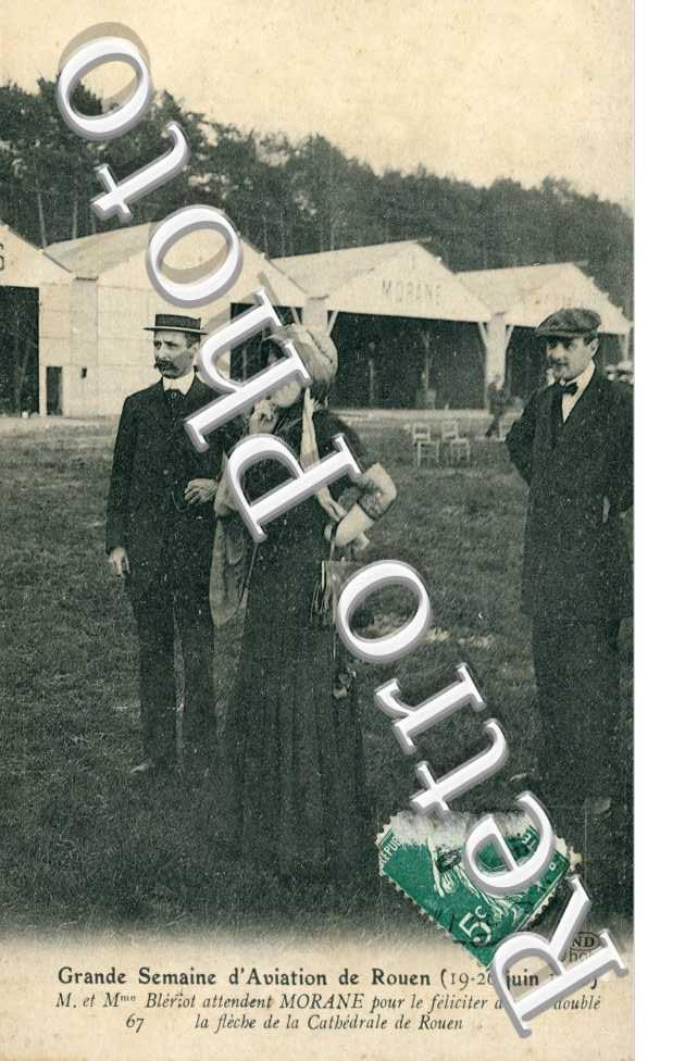 Grande semaine d'aviation de Rouen - M. Mme Bleriot