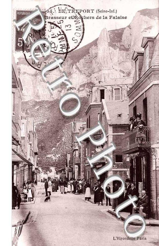 la rue Brasseur et Rochers de la falaise
