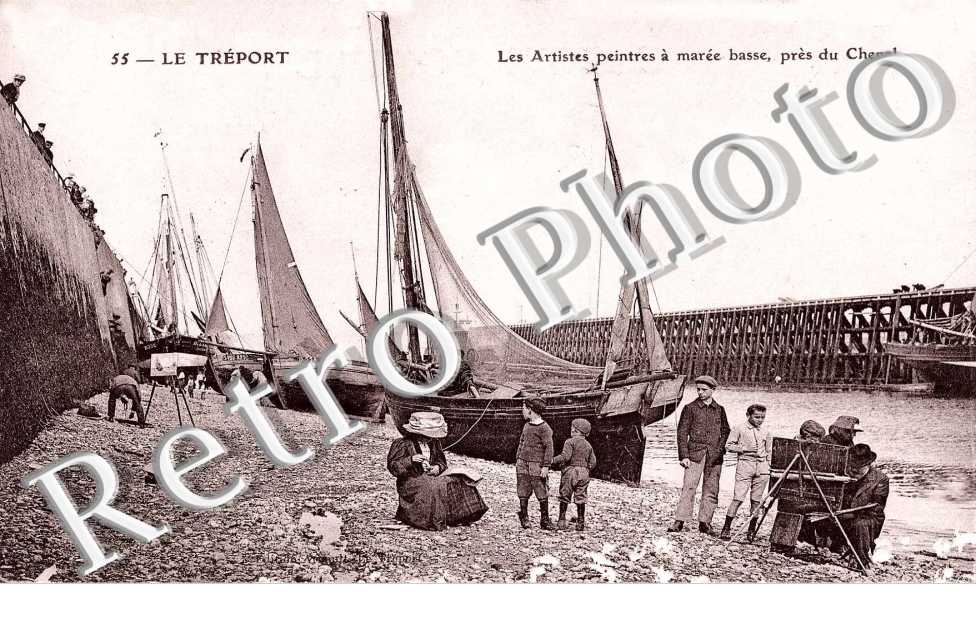 Les artistes peintres a maree basse