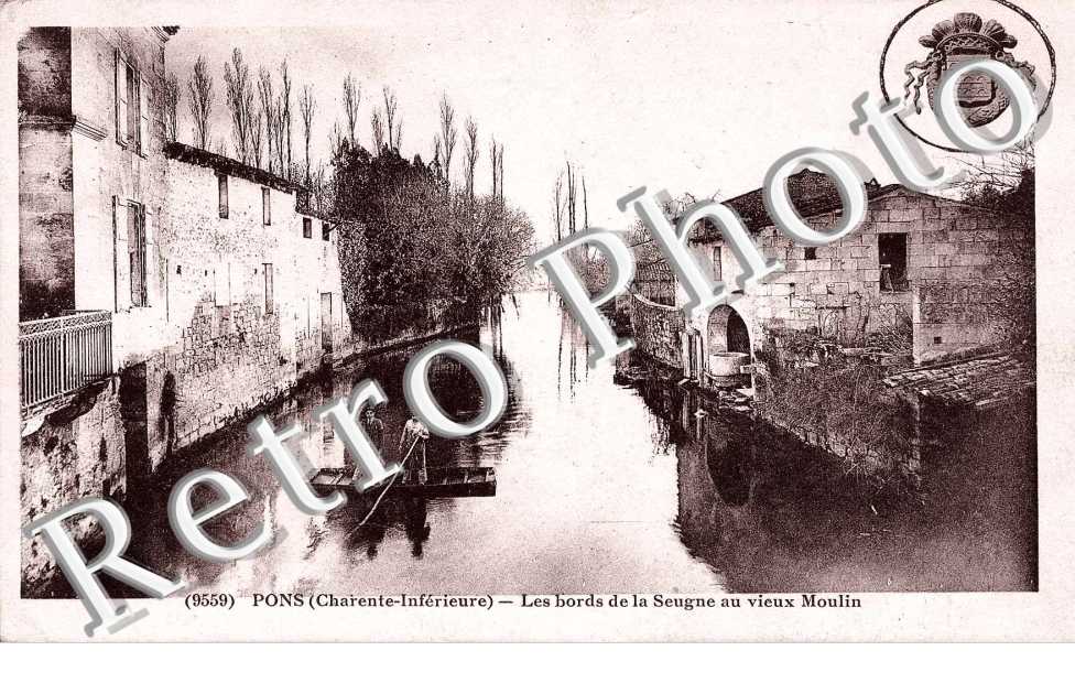 les bords de la seugne au vieux moulin