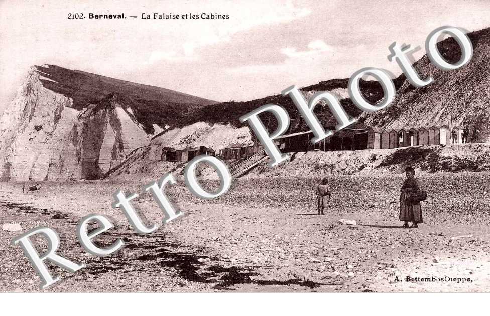 La falaise et les cabines
