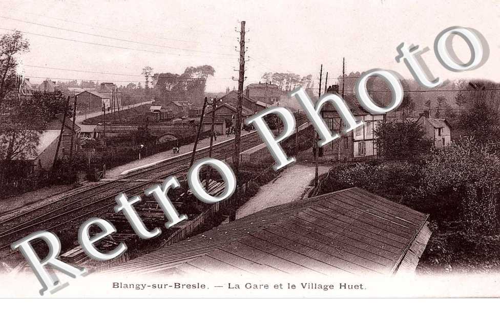 La gare et le village Huet