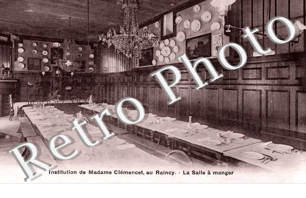 Institution de Madame Clemencet - La salle a manger