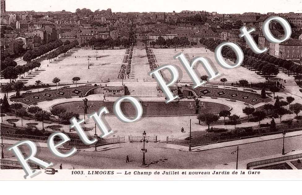 le champ de Juillet et nouveau jardin de la gare
