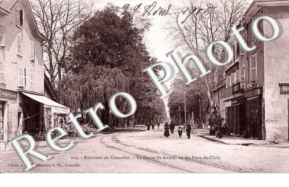 Le Cours saint André vu du Pont de Claix