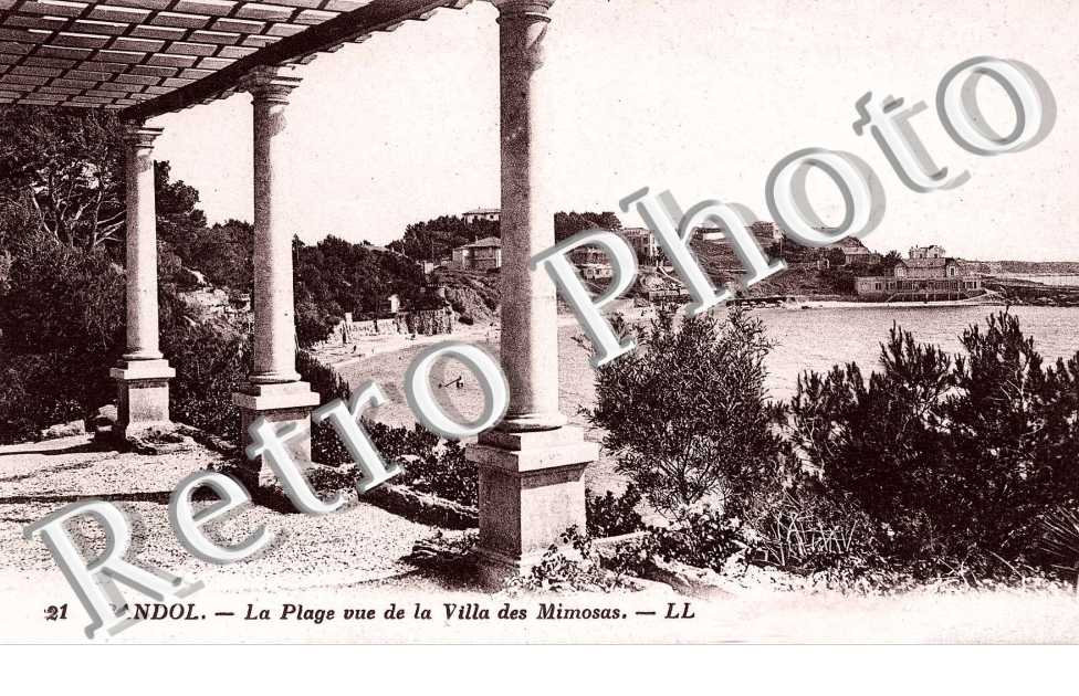 La Plage vue de la Villa des Mimosas
