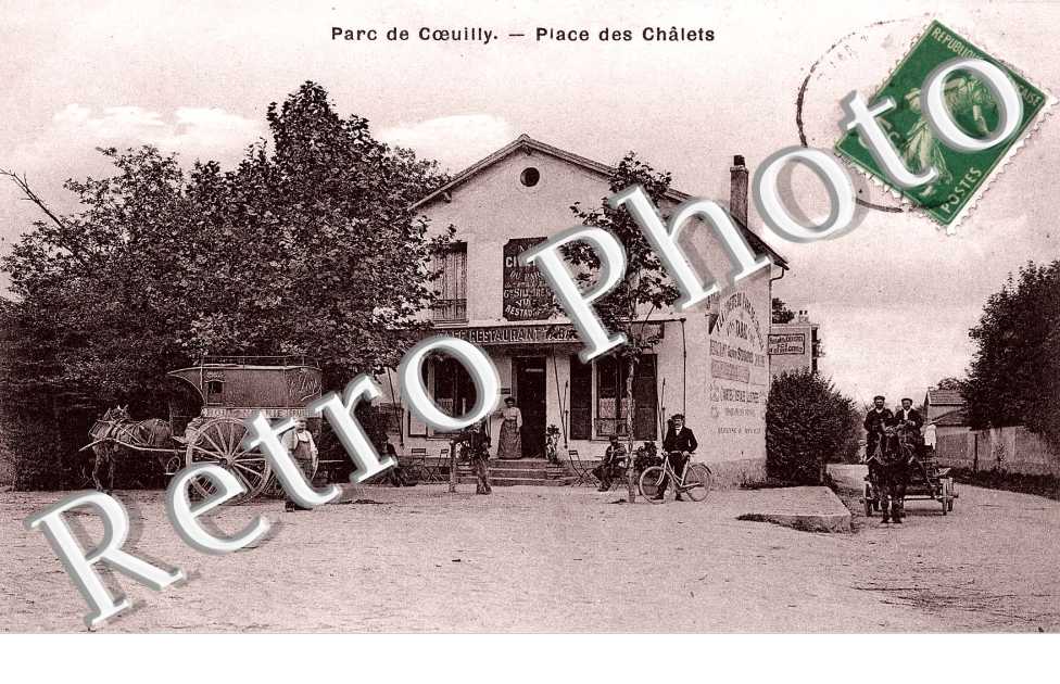 arc de Coeuilly - Place des Chalets - restaurant 'A la civette du parc"