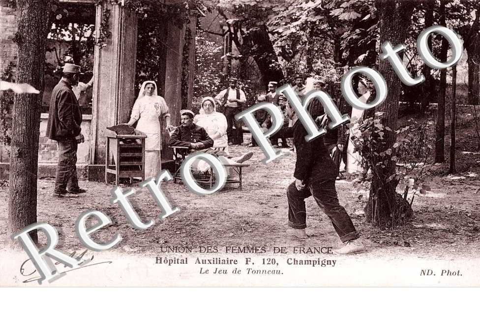 Union des femmes de France  - Hopital auxiliaire  - Le jeu de Tonneau