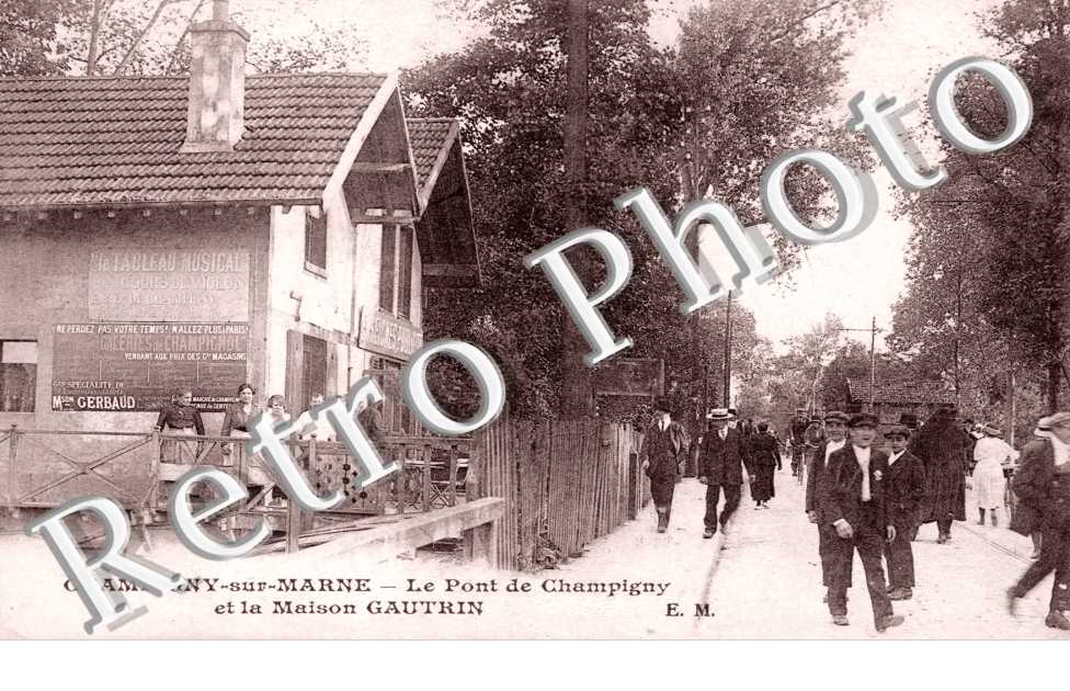 Le pont de Champigny et la maison Gautrin