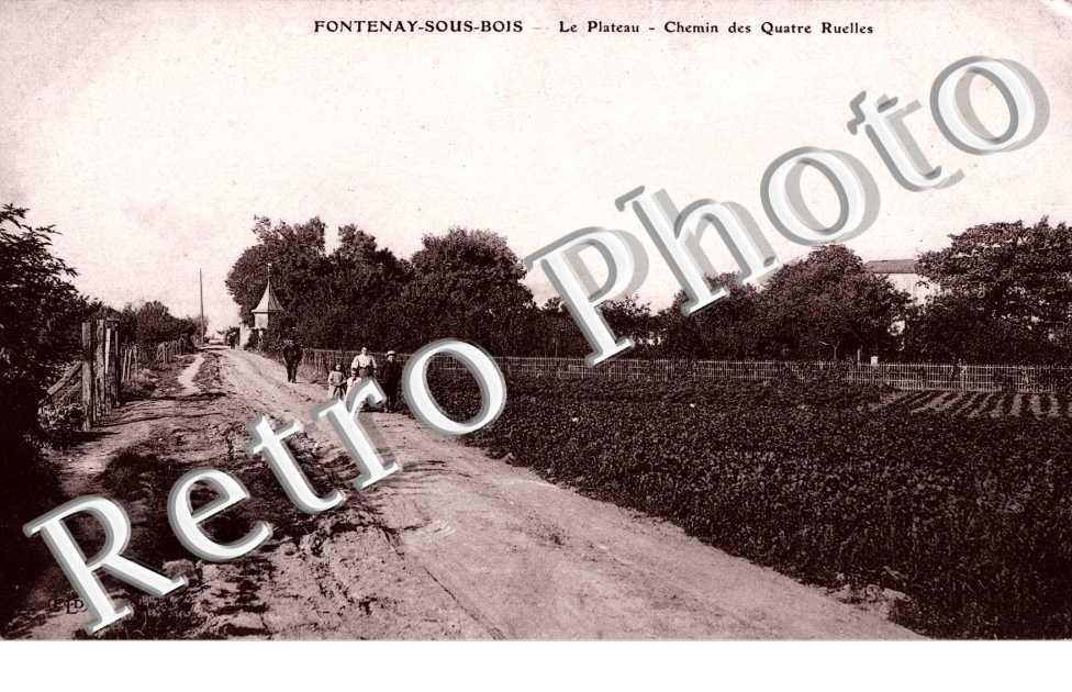 Le plateau, le chemin des Quatre ruelles