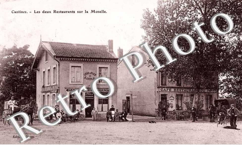 Les deux restaurants sur la Moselle