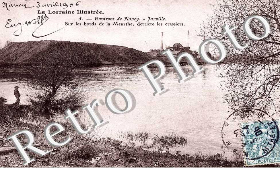 Sur les bords de la Meurthe derriere les Crassiers