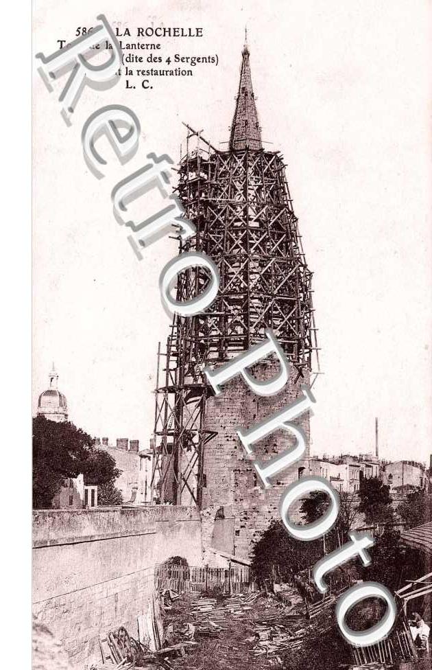 tour de la lanterne (dite des 4 Sergents) - pendant la restauration