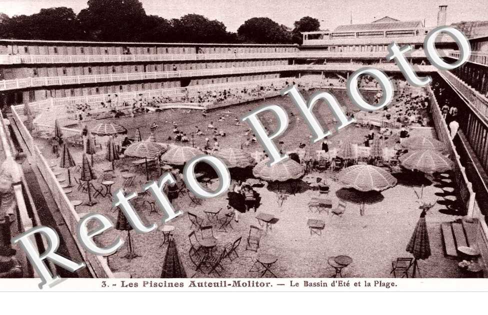les piscines Auteuil-Molitor LE BASSIN D'ETE