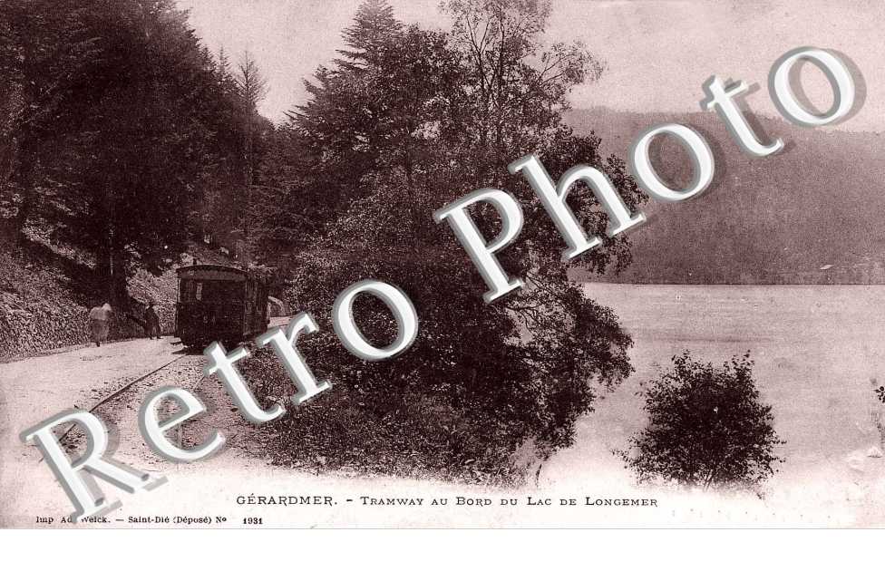 Tramway au bord du lac de Longemer