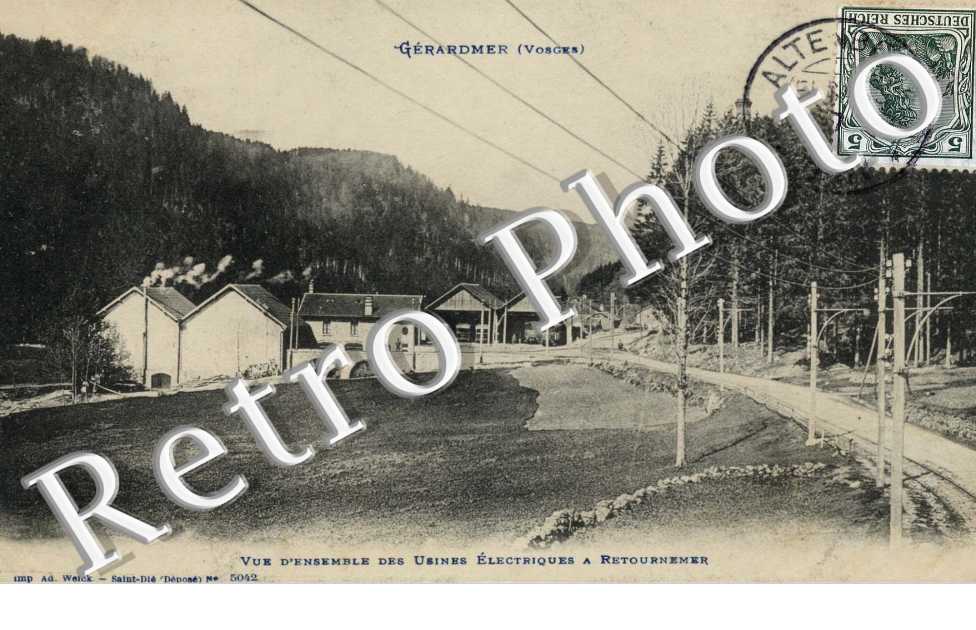 Vue d&#039;ensemble des usines electriques a Retournemer