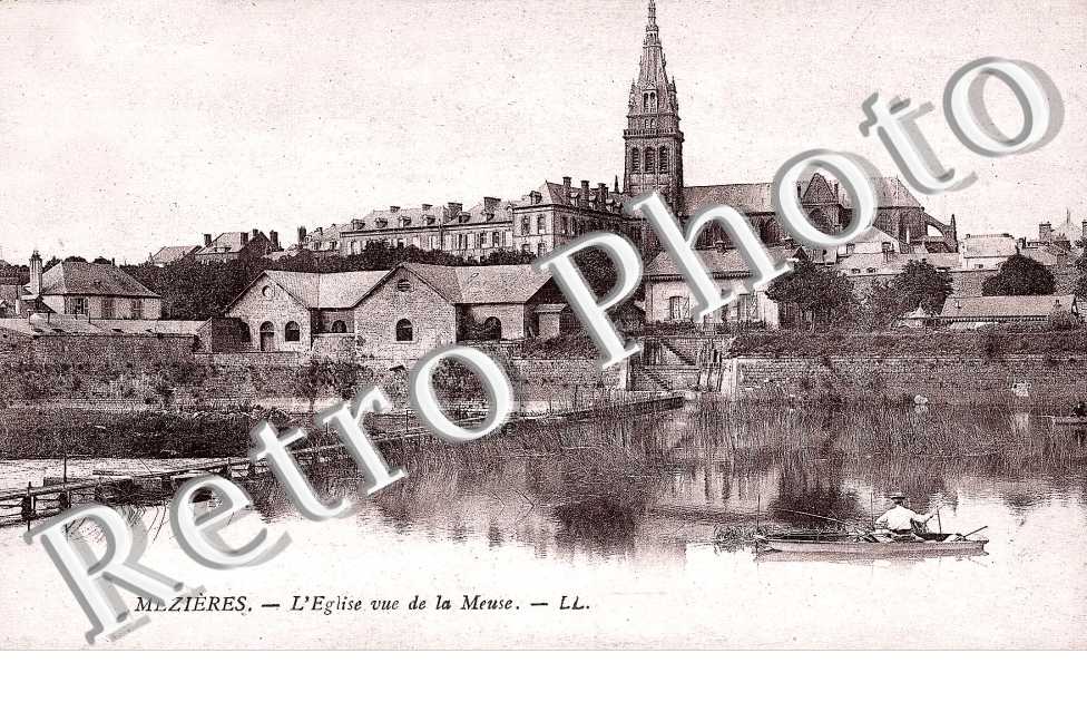 l'eglise vue de la Meuse