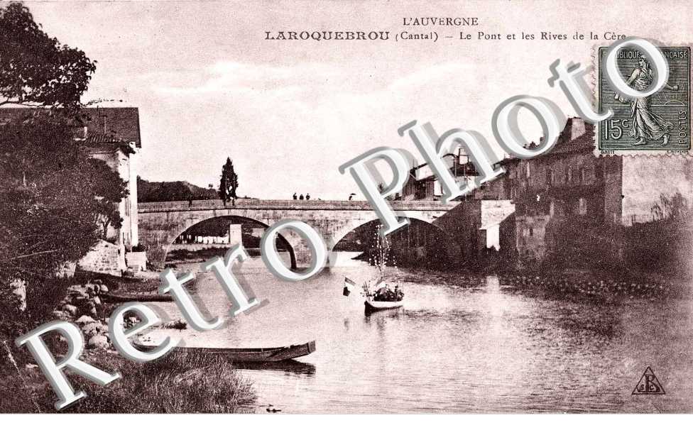 le pont et les rives de la Cere