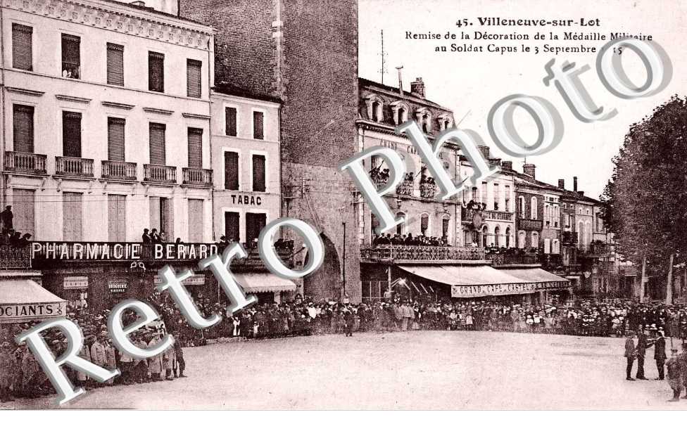 remise de la decoration de la medaille militaire au soldat Capus le 36 septembre 1915