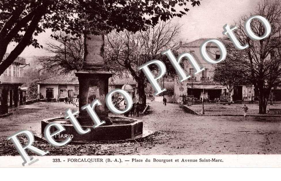 Fontaine du Bourguet et Avenue Saint Marc