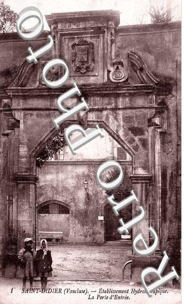 l'Etablissement Hydrotherapique - Porte d'entree