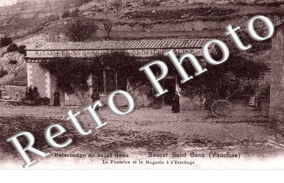 a fontaine et le magasin a l'hermitage