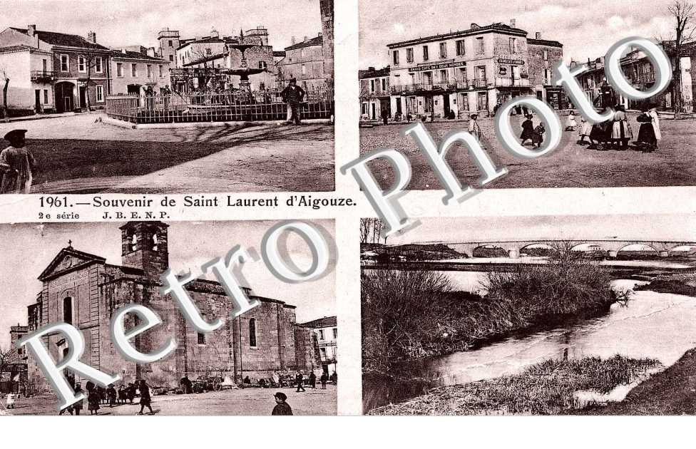 La Place - L&#039;Eglise - Le Pont - La Fontaine